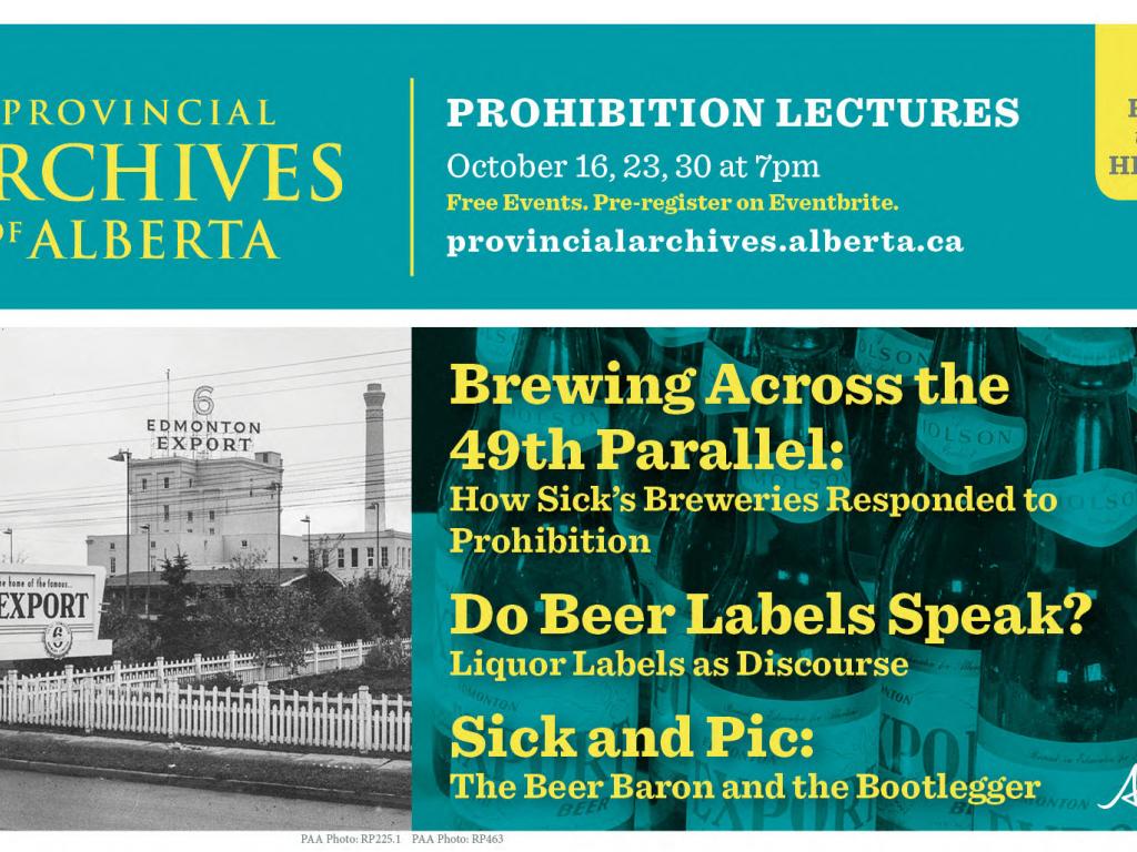 Prohibition Lecture series ad