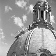 Legislative Buildings-dome, 1951, Provincial Archives of Alberta, Photo PA40.9