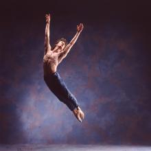 Dennis Lepsi in a promotional image for the 1992 production of <i>Equus</i>. <BR/>Photo PR2012.0781.0780.0011.0001