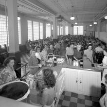 Great Western Garment Co. Lunch Counter June 28, 1946 <BR />Bl.1197 <BR />Photographer: Alfred Blyth
